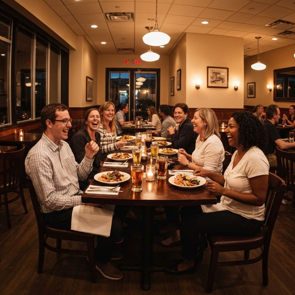 Dining at restaurant